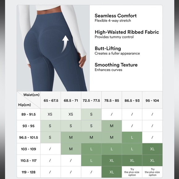 HALARA Seamless Flow High Waisted Tummy Control Butt Lifting Leggings L *New!* - Picture 6 of 6